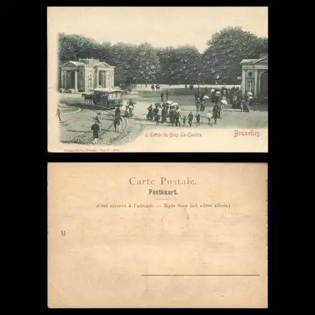 Belgique - Bruxelles - L'entree du bois - La Cambre - hippobus - animee - Relief Acheter En Ligne