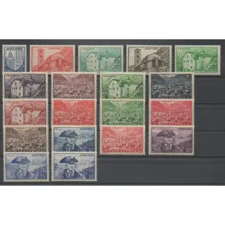 Populaire Andorre - 1948 - No 119/137 - Neuf avec charnière