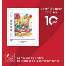 Usine Directe Timbre de collection France - Collector 2019 10 ans du carre d encre rouge