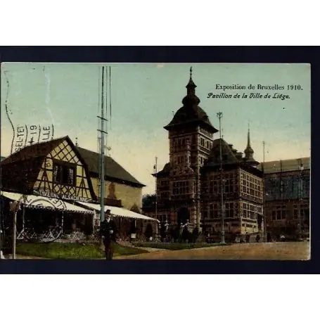 Produit De Marque Belgique - Exposition de Bruxelles 1910 - Pavillon de la ville de Liege