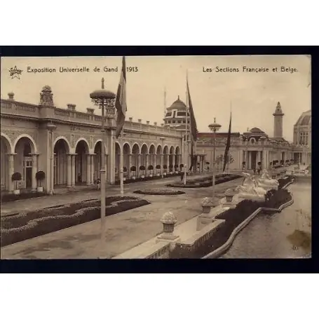 Belgique - Exposition Universelle de Gand 1913 - Les sections francaise et belge Offre Spéciale