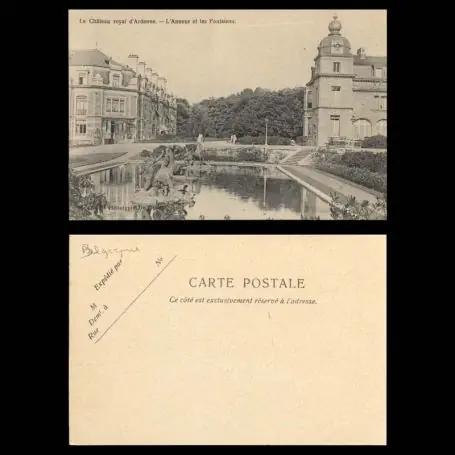 Belgique - Le chateau royal d'Ardenne - L'annexe et les fontaines Quantité Limitée