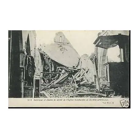 Expédié Aujourd’hui Belgique - L'Eglise bombardee de Ramscappelle