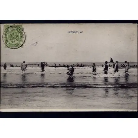 Vente Directe Belgique - Ostende - Baigneurs dans l'eau