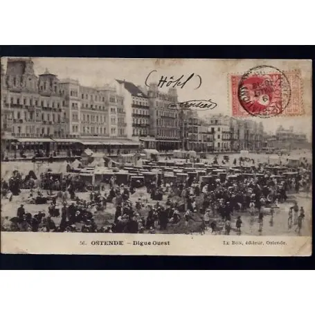 Belgique - Ostende - Digue-Ouest - Animee Réduction