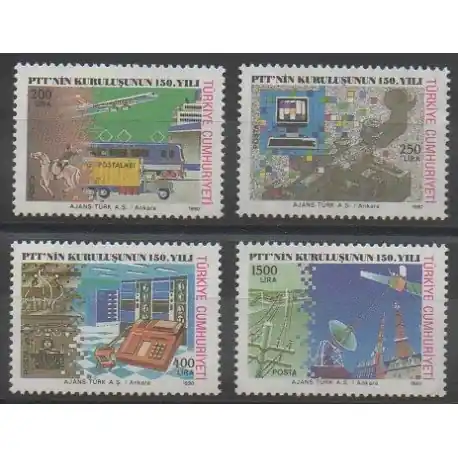 Turquie - 1990 - No 2658/2661 - Poste Prix Cassé