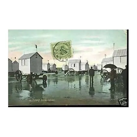 Certifié Belgique - Ostende - Vue des cabines