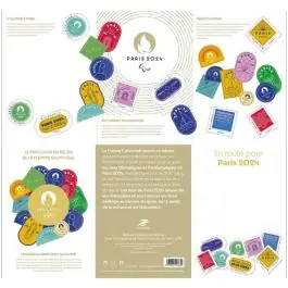 Timbre de collection France - Collector 2024 Le parcours du relais de la flamme olympique Promotion Saisonnière