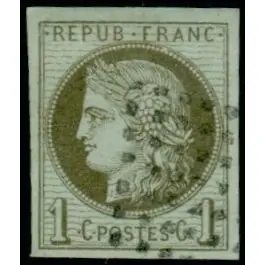 Timbre de collection France - Colonies Gnrales 14 Authentique