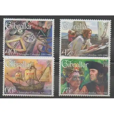 Gibraltar - 2006 - No 1183/1186 - Christophe Colomb Gros Lot