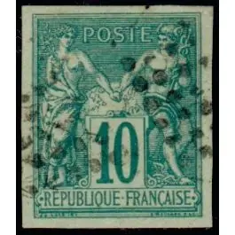 Timbre de collection France - Colonies Gnrales 32 Populaire