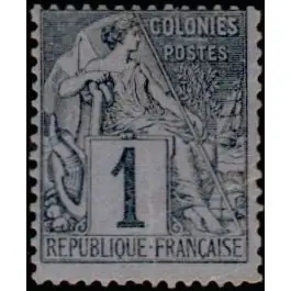 Timbre de collection France - Colonies Gnrales 46 Meilleure Qualité