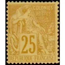 Timbre de collection France - Colonies Gnrales 53 Marque
