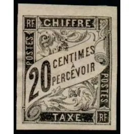Timbre de collection France - Colonies Gnrales Taxe 08 Super Prix