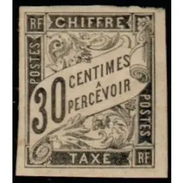 Authentique Timbre de collection France - Colonies Gnrales Taxe 09