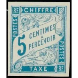 Timbre de collection France - Colonies Gnrales Taxe 18 Solde