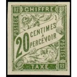 Paiement Sécurisé Timbre de collection France - Colonies Gnrales Taxe 21