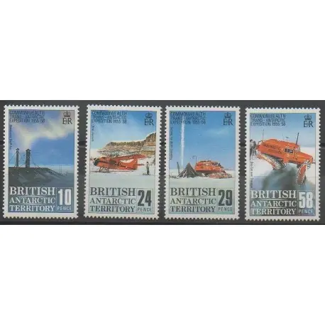 Grande-Bretagne - Territoire antarctique - 1988 - No 168/171 - Polaire - Transports Marque