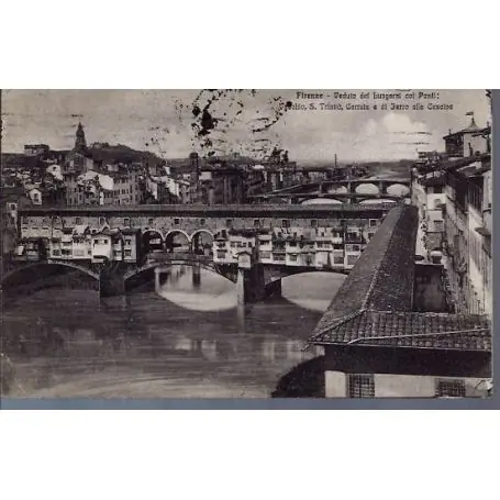 Italie - Firenze - Veduta dei Lungari col Ponti Réduction