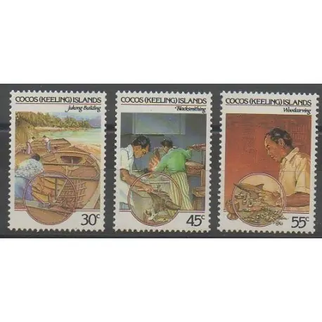 Cocos (Iles) - 1985 - No 125/127 - Art Affaire À Saisir