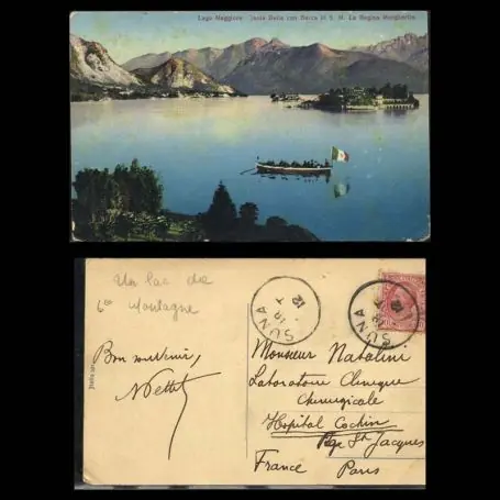 Vente Directe Italie - Lago Maggiore - Isola Bella con Barca di S. M. La Regina Margherita