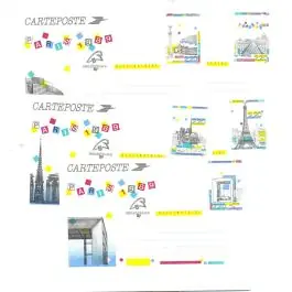 Timbre de collection France - Entier Postal 2579 à 2583-CP1 Achat Immédiat
