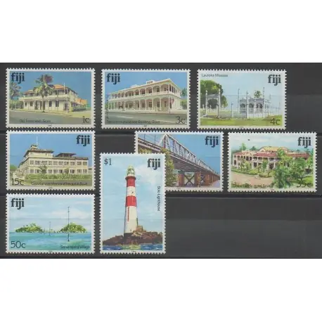 Offre Exclusive Fidji - 1992 - No 689/696 - Monuments - Phares - Ponts