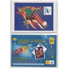 Pas Cher Timbre de collection France - Entier Postal 3074-CP1 à 3077-CP1 "Coupe du Monde de Football 1998"