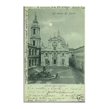 Italie - Un saluto da Loreto - Facciata della Basilica Paiement Sécurisé
