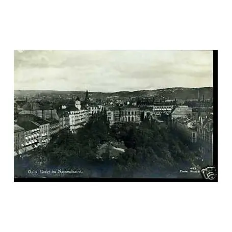 Retour Gratuit Norvege - Oslo Utsigt fra Nationalteatret