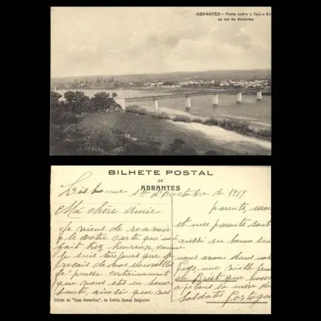 Portugal - Abrantes - Ponte sobre o Tejo e rocio ao sul de Abrantes Seulement Aujourd’hui