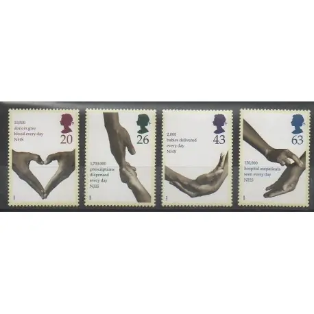 Grande-Bretagne - 1998 - No 2043/2046 - Santé ou Croix-Rouge Dernière Chance