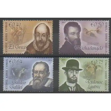 Acheter Direct Chypre - 2014 - No 1290/1293 - Célébrités