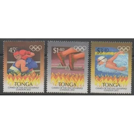 Tonga - 2012 - No 1294/1296 - Jeux Olympiques d'été Offre Du Jour