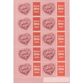 Retour Gratuit Timbre de collection France - F3747Ae Personnalis « Bonne fête papa »