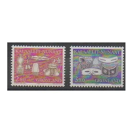 Achat Immédiat Groenland - 1987 - No 162/163 - Artisanat