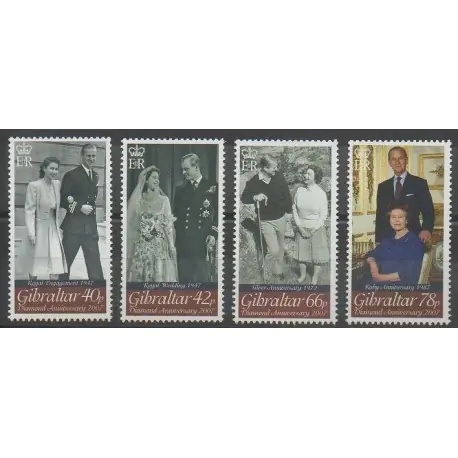 Gibraltar - 2007 - No 1193/1196 - Royauté - Principauté Haute Qualité