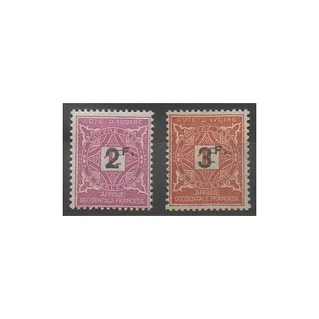Nouvel Arrivage Côte dIvoire - 1927 - No T17/T18 - Neuf avec charnière