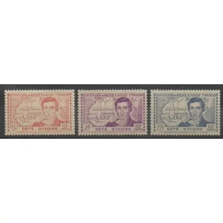 Prix Réduit Côte dIvoire - 1939 - No 141/143