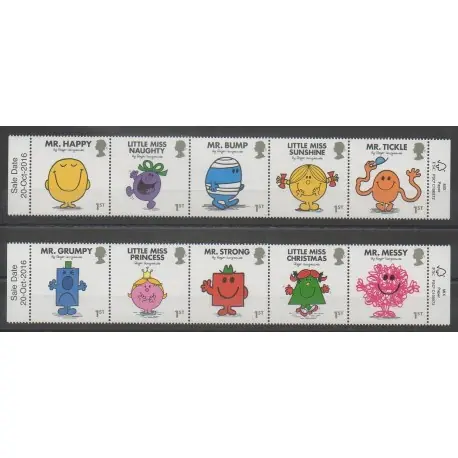 Grande-Bretagne - 2016 - No 4361/4370 - Enfance - Littérature Produit De Marque