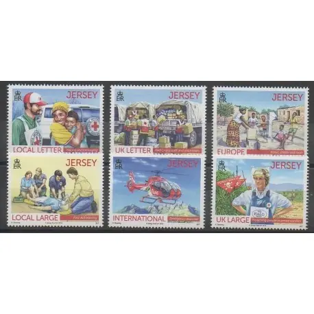 Jersey - 2013 - No 1815/1820 - Santé ou Croix-Rouge Fait Main