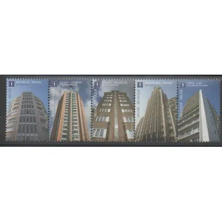 Promotion Saisonnière Belgique - 2010 - No 4030/4034 - Monuments