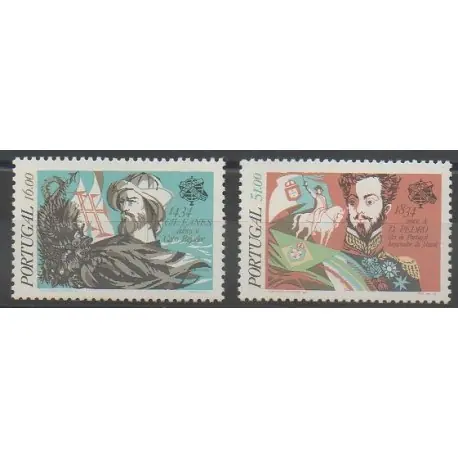 Nouvelle Collection Portugal - 1984 - No 1620/1621 - Célébrités - Histoire