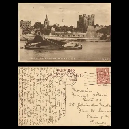 GB - Rochester castle and river medway - Bateau Premium