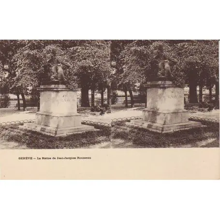 Promotion Suisse - Geneve - Statue de J.J. Rousseau