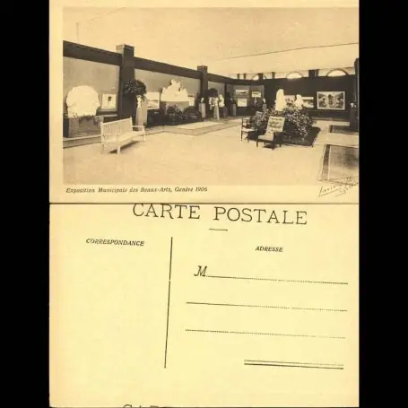 Suisse - 1 Exposition municipale des beaux-arts - Geneve 1906 Livraison Mondiale