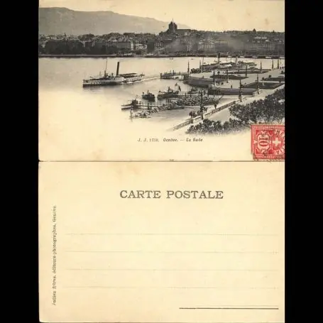 Marque Suisse - Geneve - La rade - Bateaux