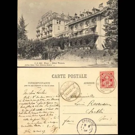 Suisse - Glion - Hotel Victoria - Terrain de tennis Usine Directe