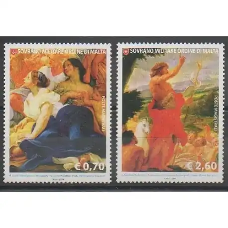 Ordre de Malte - 2014 - No 1214/1215 - Peinture Vente Directe