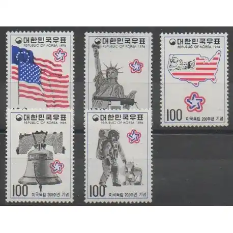 Prix Promo Corée du Sud - 1976 - No 906/910 - Histoire